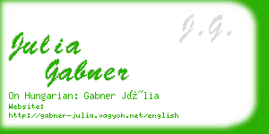 julia gabner business card